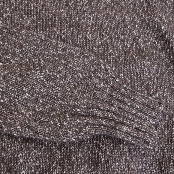 Officine Générale Marco Crewneck Sweater Brown Unisex Soft Italy - Picture 6 of 12